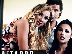 PURE TABOO Kylie Rocket is Curious About Threesome with Date & His Horny Step-Aunt