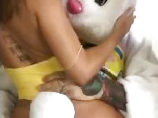 Riley Reid Riding Easter Bunny Adam22